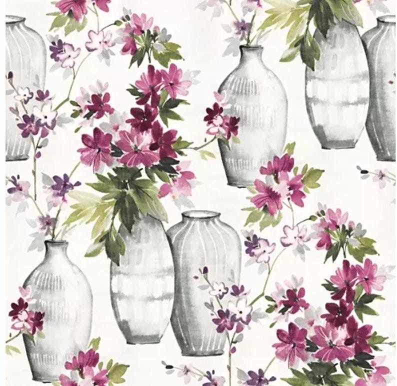 WhiteFoxFinds Vase Flower Floral Collage Napkins