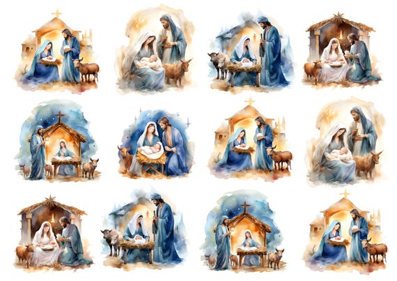 Rice Paper for Decoupage / Nativity / 1 Rice Paper / A4 / A5 / Customizable