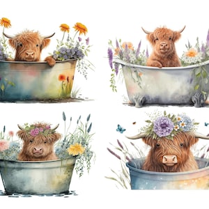 Rice Paper for Decoupage / Highland Cow / 1 Rice Paper / A4 / Customizable