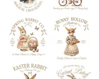 Rice Paper for Decoupage / Easter Bunny Vintage / 1 Rice Paper / A4 / A5  Customizable