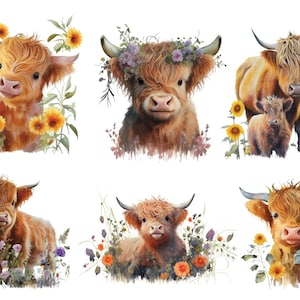 Rice Paper for Decoupage / Highland Cow / 1 Rice Paper / A4 / Customizable