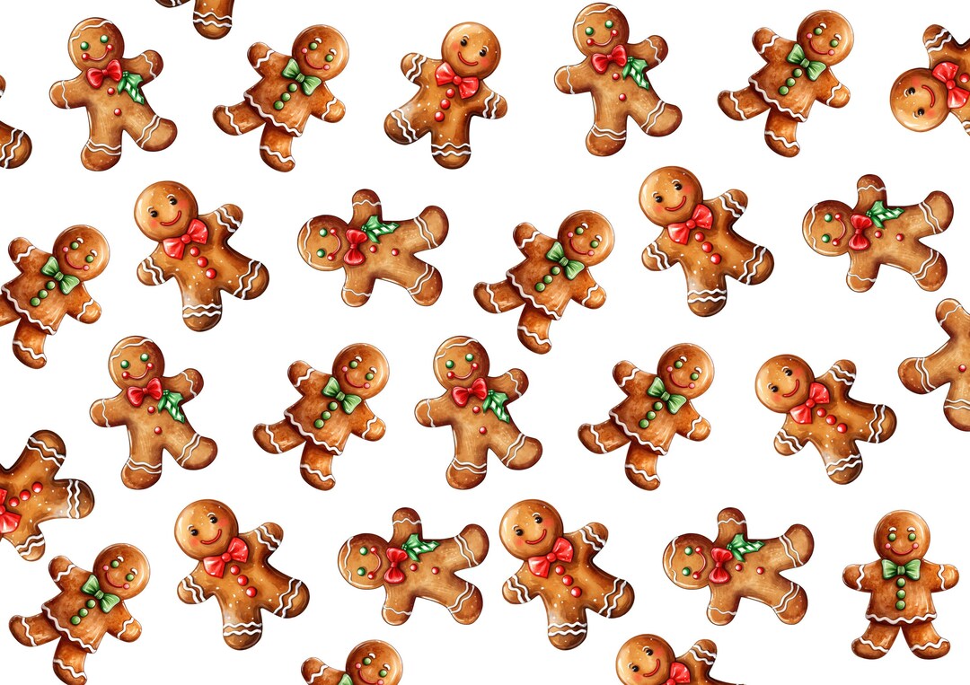 Rice Paper for Decoupage / Gingerbread Men Christmas / 1 Rice Paper ...