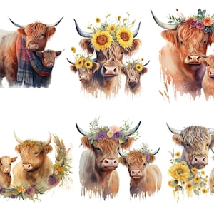 Rice Paper for Decoupage / Highland Cow / 1 Rice Paper / A4 / Customizable