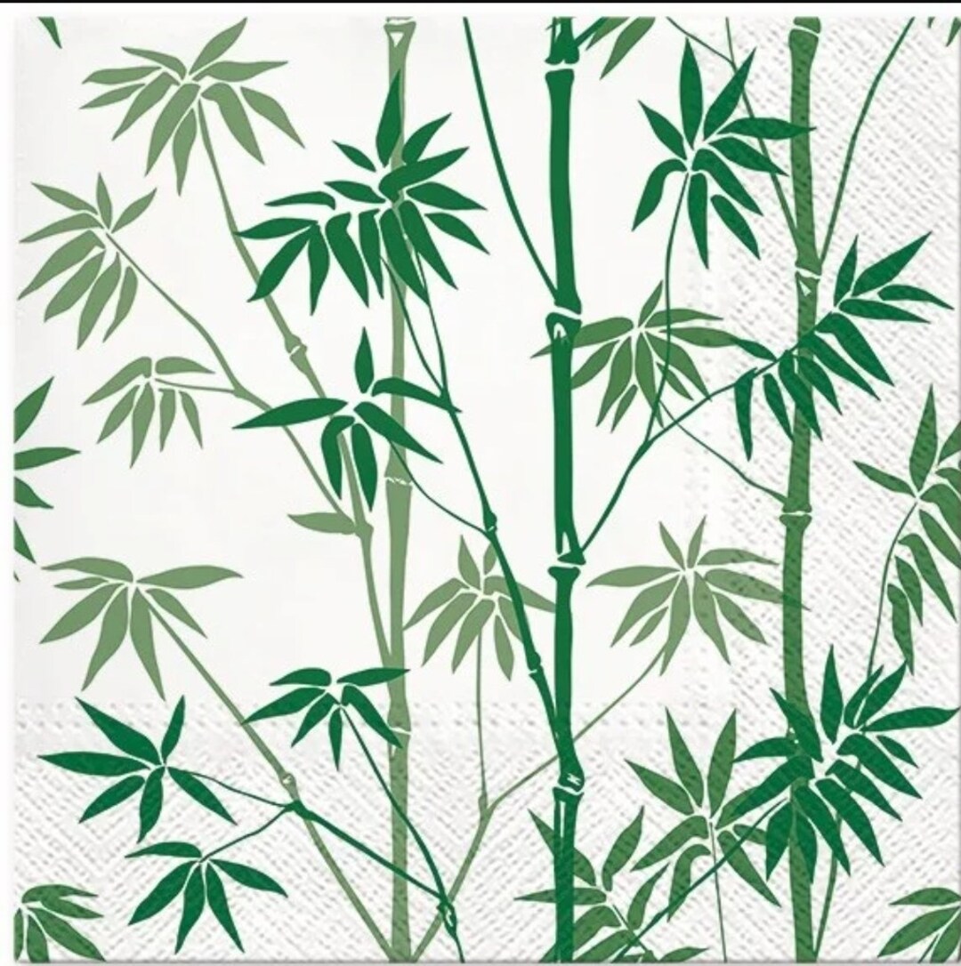 Decoupage Napkins Bamboo Paper Napkins Set of 3 Luncheon Size Etsy