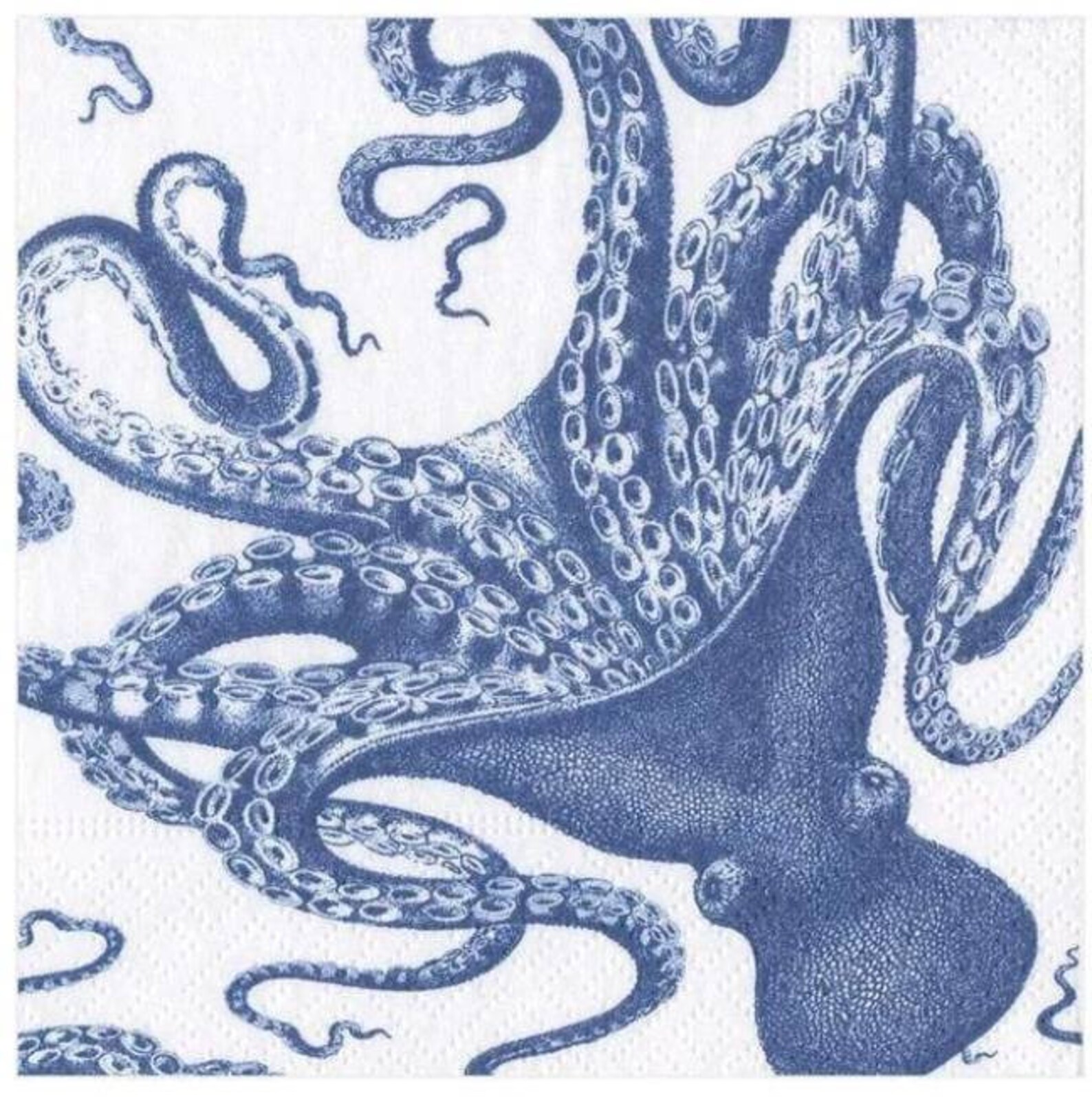 Decoupage Napkins Octopus Paper Napkins 10 X 10 Etsy