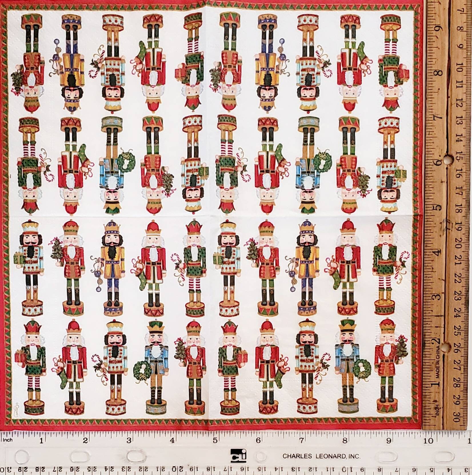 Decoupage Napkins Nutcracker Paper Napkins 10 X Etsy