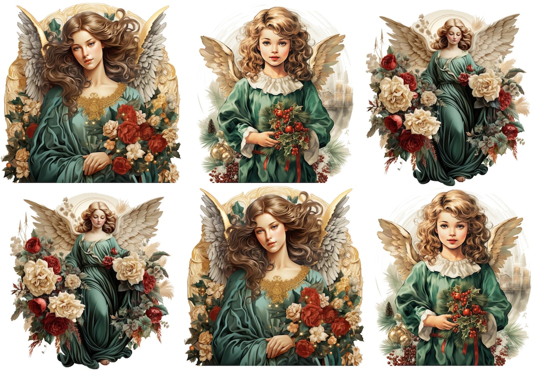 Rice Paper for Decoupage / Christmas Angel Angels / 1 Rice Paper / A4 ...