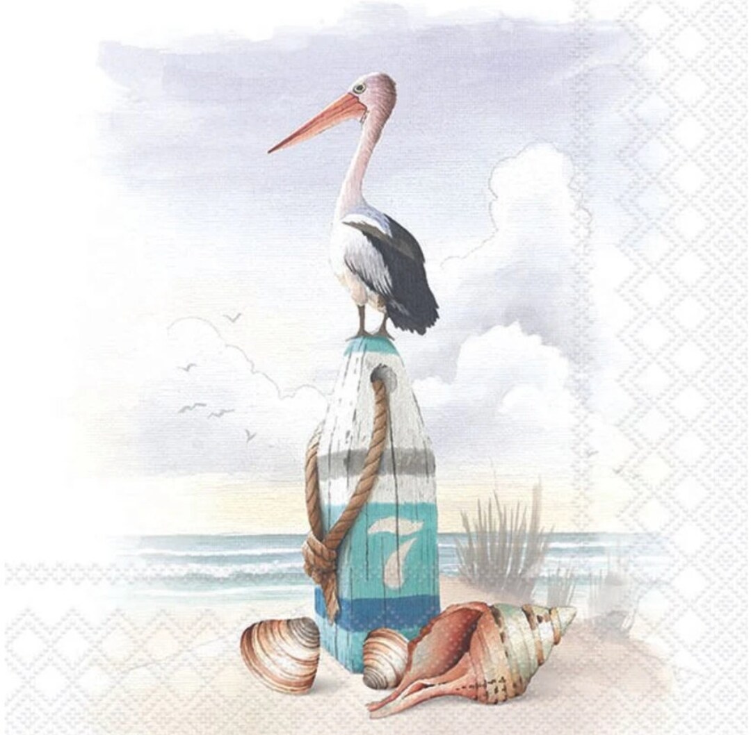 Planche à découper Pelican Blanc Illustrée par Gildas La cote d'Azur