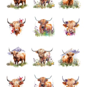 Rice Paper for Decoupage / Highland Cow / 1 Rice Paper / A4 / A5  Customizable
