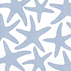 Decoupage Napkins- Starfish Beach Paper Napkins- Set of 3- Cocktail Size