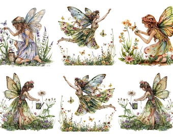 Rice Paper for Decoupage / Fairy Fairies / 1 Rice Paper / A4 / A5 / Customizable