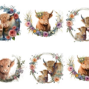 Rice Paper for Decoupage / Highland Cow / 1 Rice Paper / A4 / Customizable