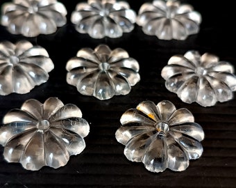 Florale Elemente von Vintage italienischen Glas Kronleuchter Lampen Ersatzteile, Blumen Form Ersatzteile Kronleuchter, Kronleuchter Ersatzteile