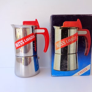 Brand new Italian inox coffee maker espresso machine &quot;Miss Lavazza&quot; 4-6 Cups Espresso coffee maker  Lavazza coffee machine