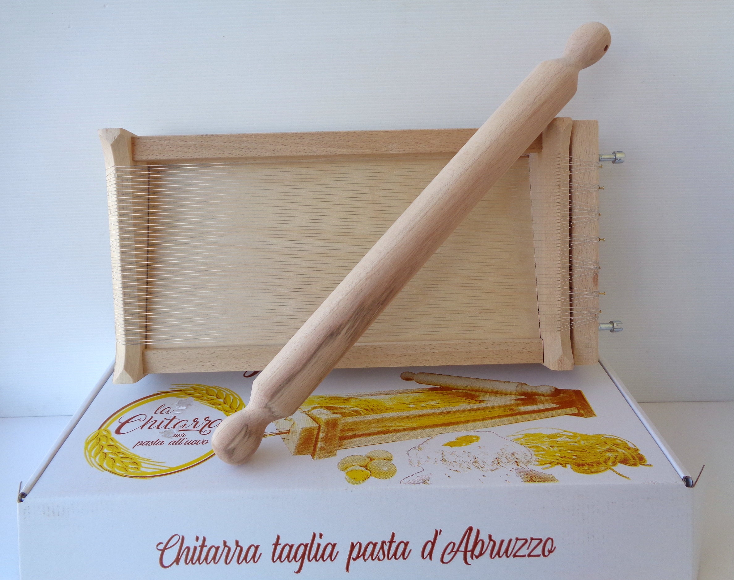 Chitarra (guitar) is a 1890 italian tool for cutting spaghetti