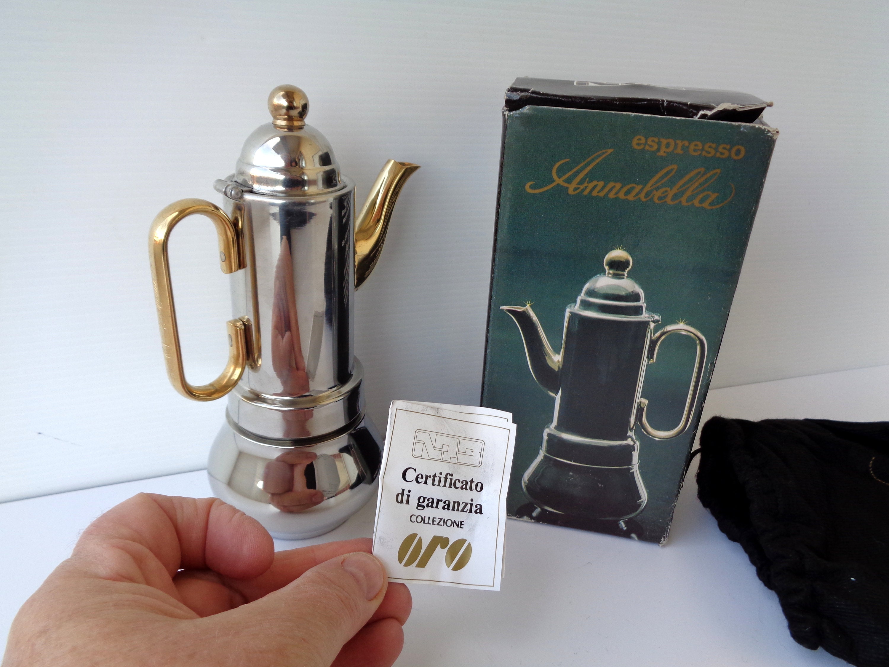 Elegant Foodie 2 Espresso Moka Pots with 58mm Coffee Distributor and Tamper  Tool