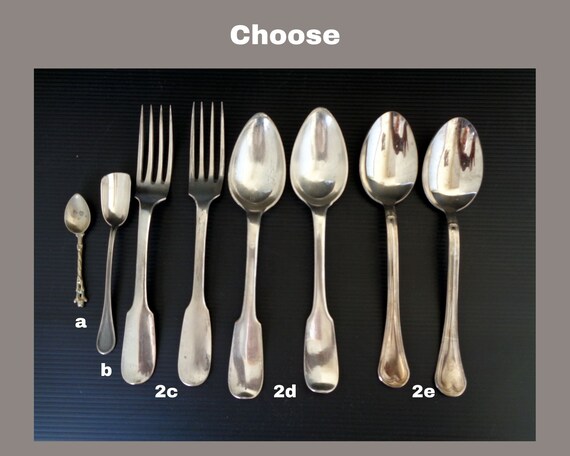 Flatware Food Photography Props Antique and Vintage Silver Plated  Cutlery Food Styling, Cookery, Tableware,cutlery, flatware, silverware