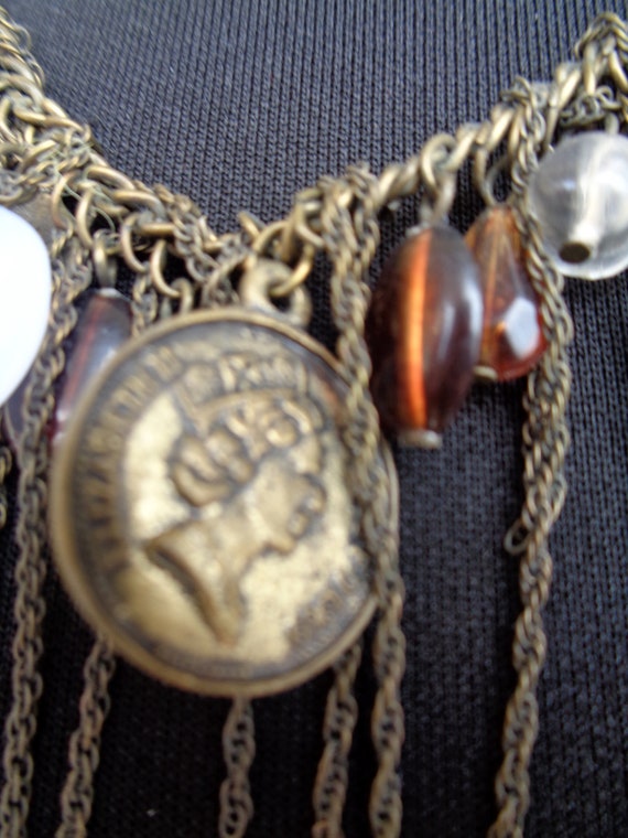 Choker vintage chains boho necklace. Chains neckl… - image 4