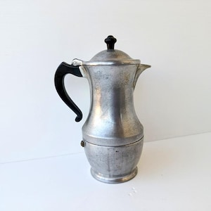 Rare Anphora Express Patented Italian Coffee Maker, Vintage Aluminum Espresso Pot, Collectible Stovetop Moka, Made in Italy