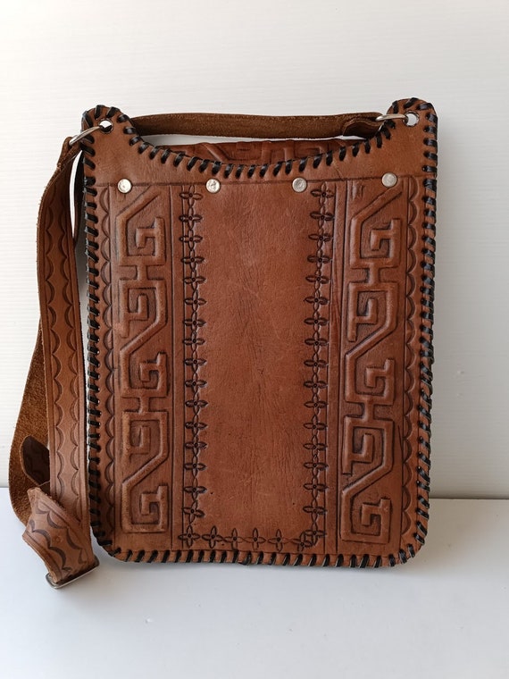 バッグ Made in Italy leather studs shoulder bag VINTAGE LEATHER STUDS SHOULDER BAG Italy