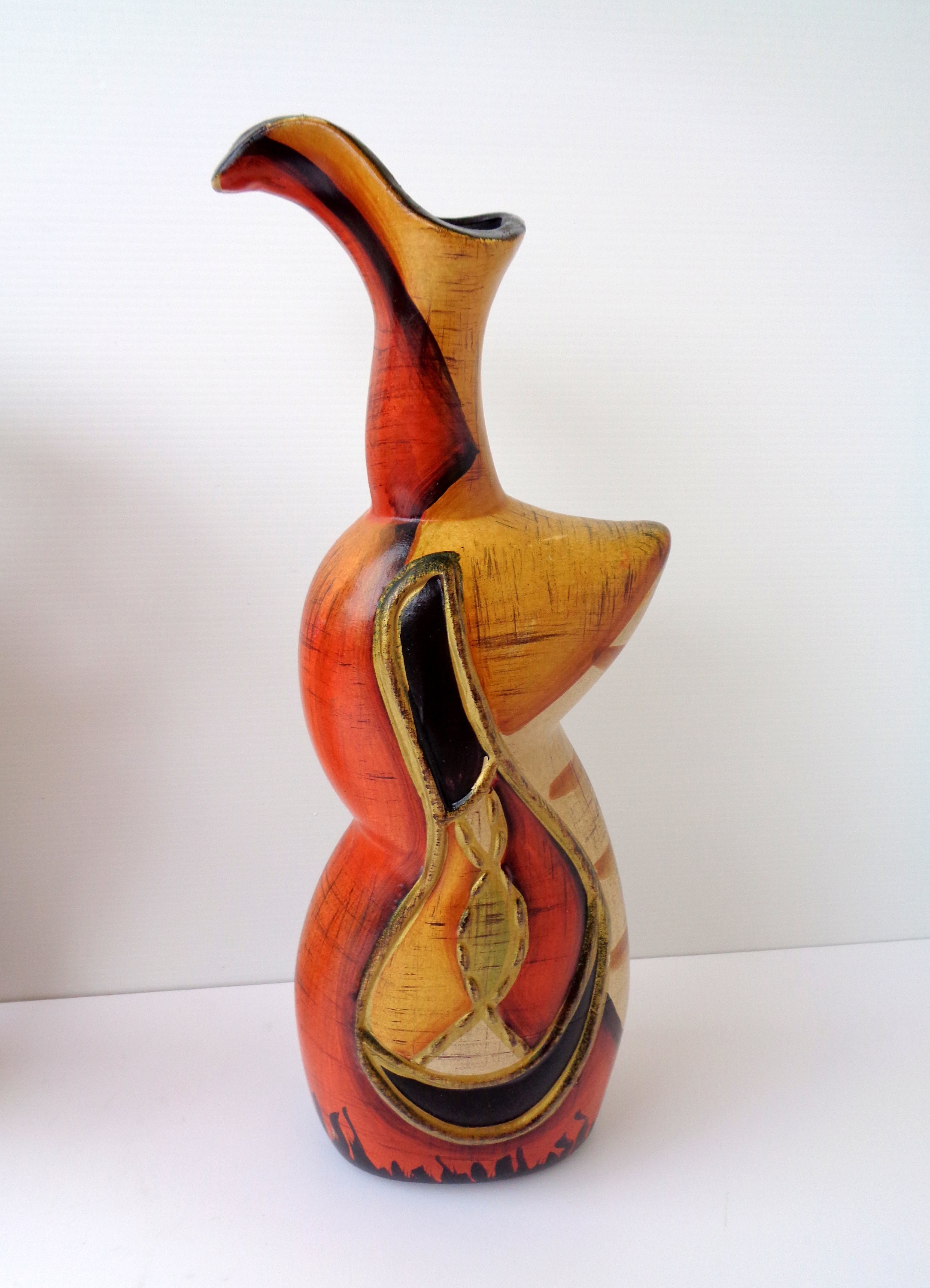 3 Beautiful exotic ethnic ceramic vase 3 breathtaking vases Etsy