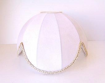 Vintage with four petals white textile lampshade, fabric lampshades Stock lampshades