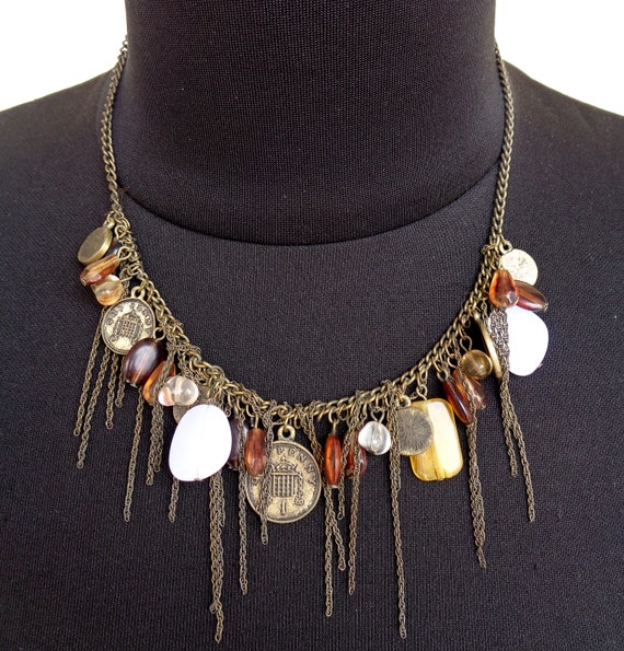 Choker vintage chains boho necklace. Chains neckl… - image 2