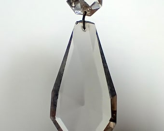 Vintage Italian faceted glass chandelier pendant drop lustre pampille replacement supplies for lighting lamps chandeliers, jewelry making