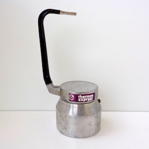 Unused coffee maker, collectible Italian espresso coffee maker marked Thermos express, Vintage coffee maker uncomlpete