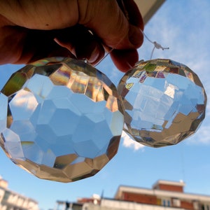 For choise size Vintage Italian faceted crystal drop balls for chandelier crystal balls Bohemia replacement supplies for lamps chandeliers