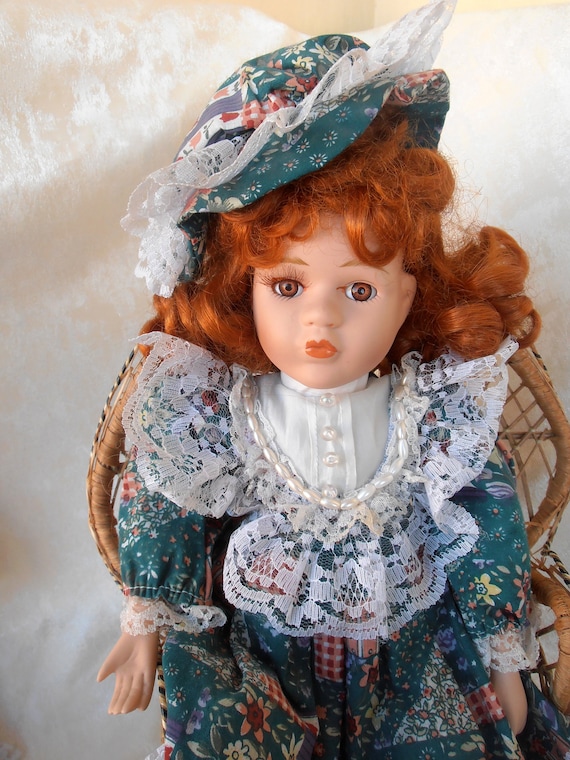 Vintage Porcelain Doll, Collectible Porcelain Doll Vintage Vintage Porcelain Doll, Collectible Porcelain Doll Vintage