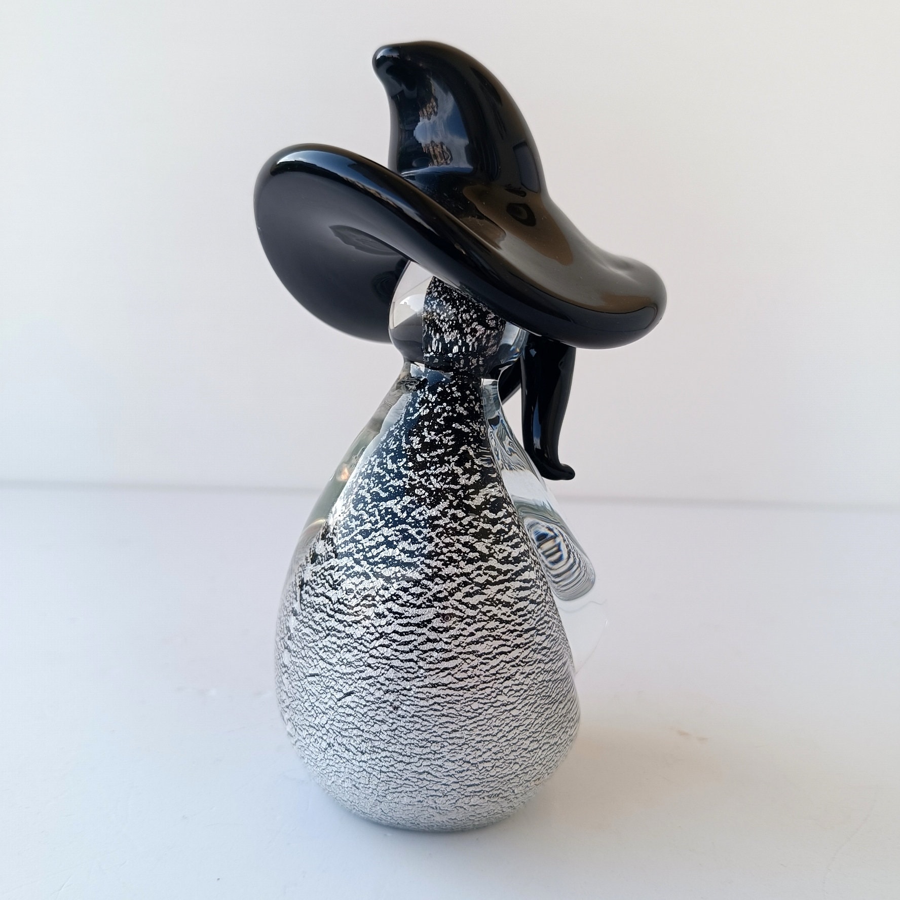 Collectible Vintage Italian Murano Glass With Submerged Silver
