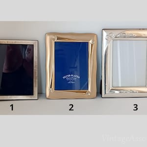 Beautiful vintage Italy silver plated frame photo frame, fine gifts, artisan silver art frame
