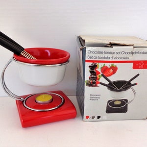 Vintage Chocolate Fondue Set