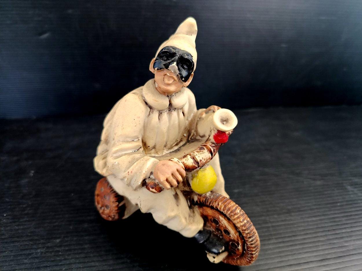 Pulcinella Craftmanship Hand-painted Resin Statue Neapolitan