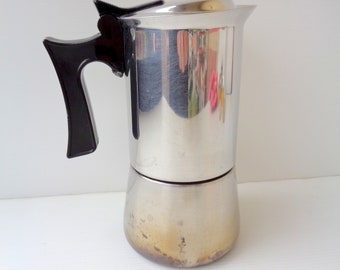 イタリア製　ヴィンテージ　エスプレッソメーカー　アンティーク　レトロ 希少 ヴィンテージ イタリア製 マキネッタ エスプレッソメーカー