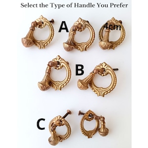 Antique Brass Italian Handles, keyhole frieze, Reclaimed hardware, Drawer knobs handles Gold Cabinet Handles Brass Drawer Handles