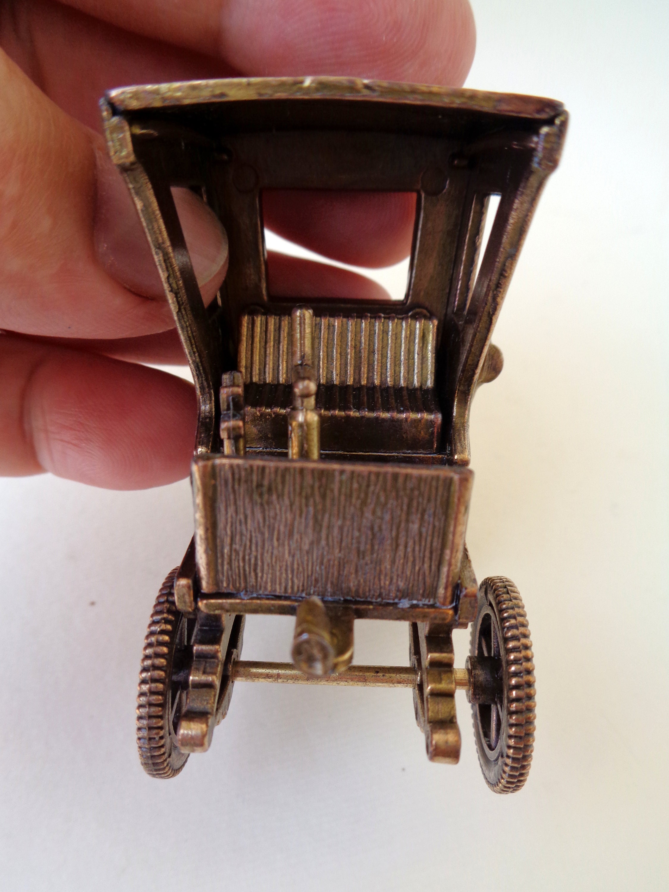 Collectible Brass Car Miniature Vintage Italy Brass Old | Etsy