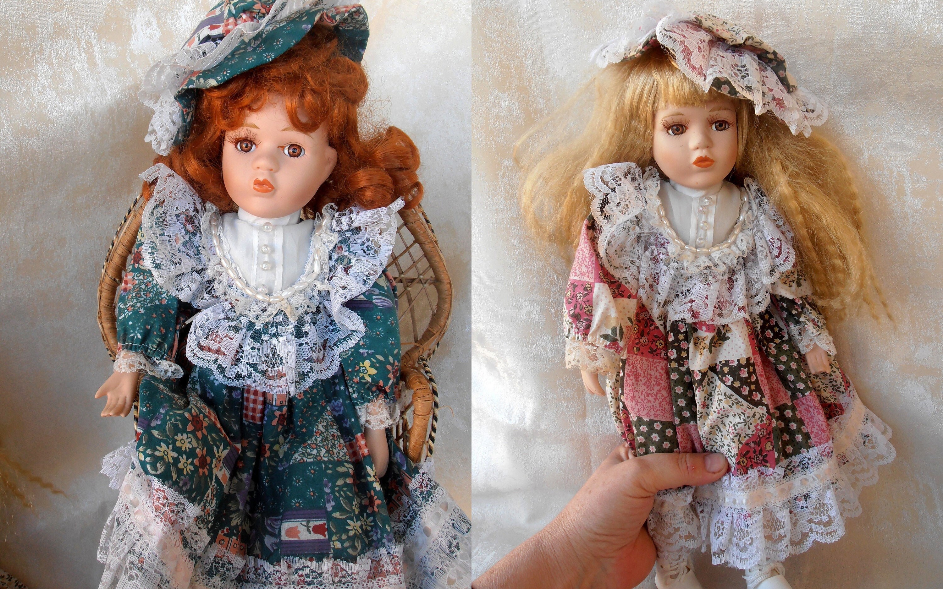 Vintage Porcelain Doll, Collectible Porcelain Doll Vintage Vintage Porcelain Doll, Collectible Porcelain Doll Vintage