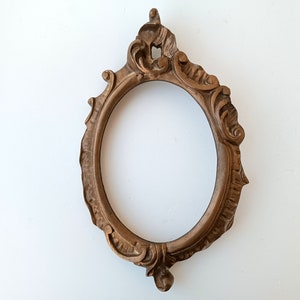 Heavy Oval Antique photo frame memory Victorian Ornate Cast Metal Frame Picture Frame Bronze oval vertical frame