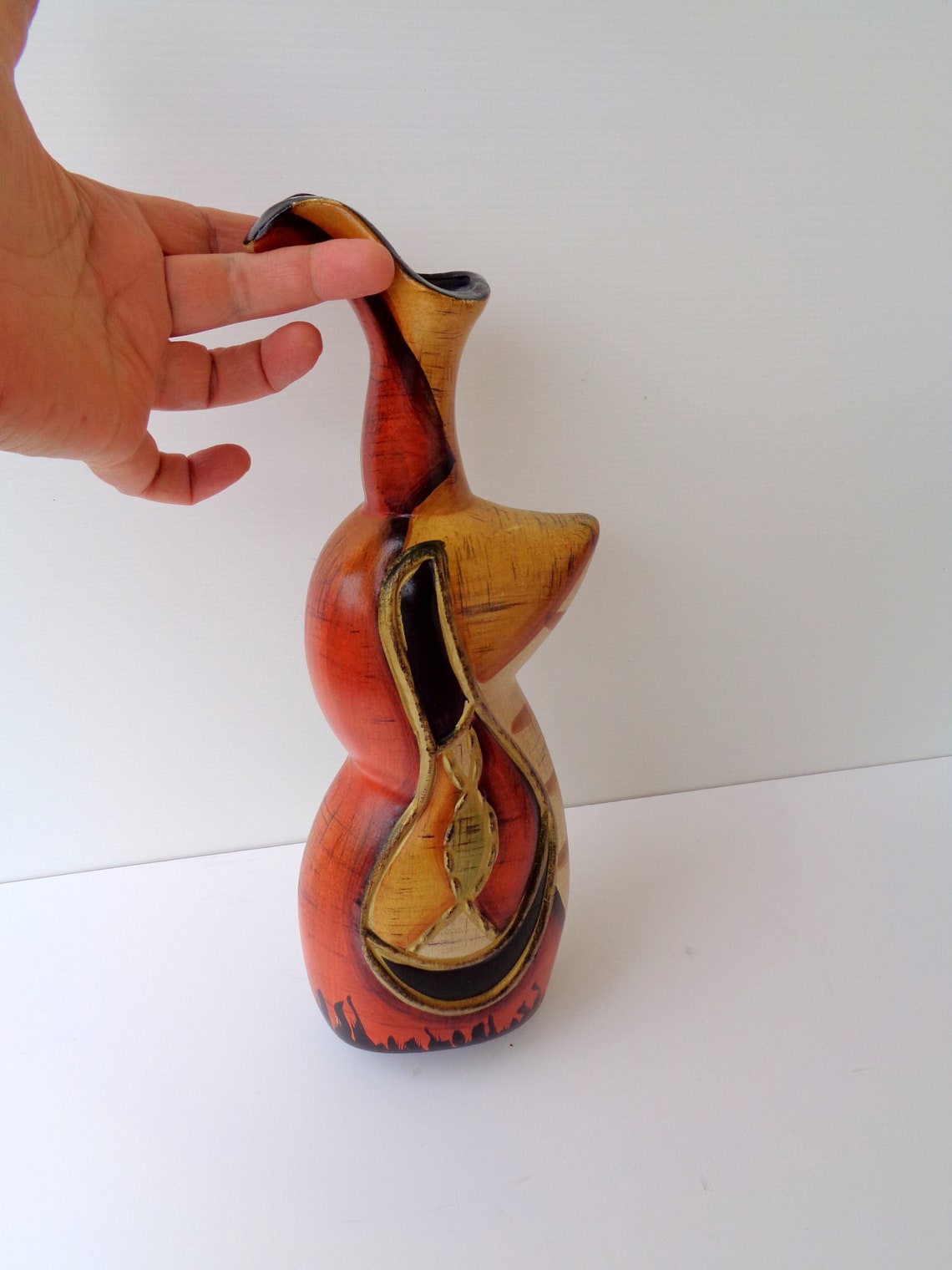 3 Beautiful exotic ethnic ceramic vase 3 breathtaking vases Etsy