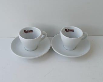 ORIGINAL FERRARI 2 Tazzine Caffè Espresso Coffee Cups Porcelain Richard GINORI Made in Italy Ristorante Cavallino (Home Forniture F1 LeMans) - Italia