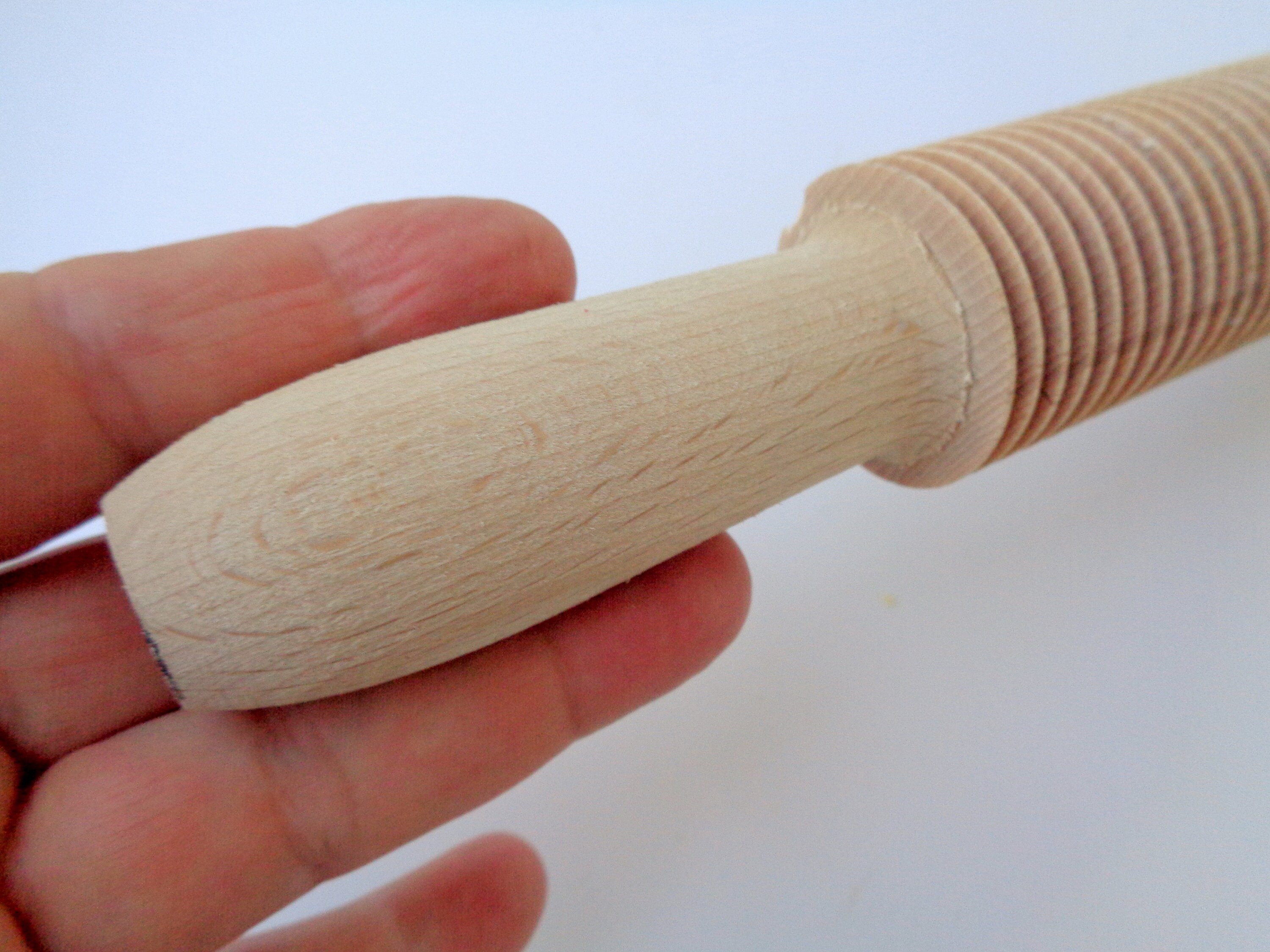 Vintage Italian Special Paste Wooden Rolling Pin Carved Etsy