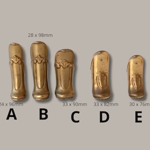 2 Rare Antique Italian brass hardware furniture legs nozzles, brass furniture Restoration Feet decorations Heavy brass Antique brass friezes
