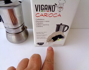 Vintage Italian Espresso VIGANO Carioca Stovetop Espresso Vintage Italian Espresso VIGANO Carioca Stovetop Espresso