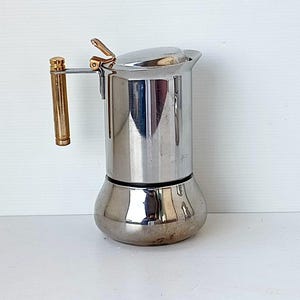 Vintage Italian espresso coffee maker Nanni for 4 cups, used moka coffee maker capacity 300ml