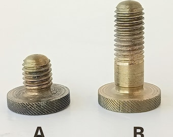 Tornillos de latón vintage – Herrajes de escritorio robustos de los años 70 – Diseño italiano de mediados de siglo (Se venden individualmente)