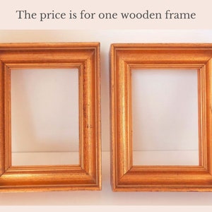 Vintage Photo/ picture wooden frames Wall decorations Victorian style Vintage Italy 1960s Wall hanging wooden gilded frames Picture frames