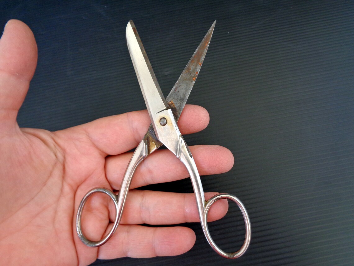 Vintage Scissors Italian Old Scissors Inox Scissors Etsy