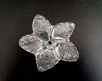 Seltene Elemente von Vintage italienischen Murano Glas Kronleuchter Lampenersatzteile, Tassen oder Blumen Ersatzteile Kronleuchter, weißes Glas